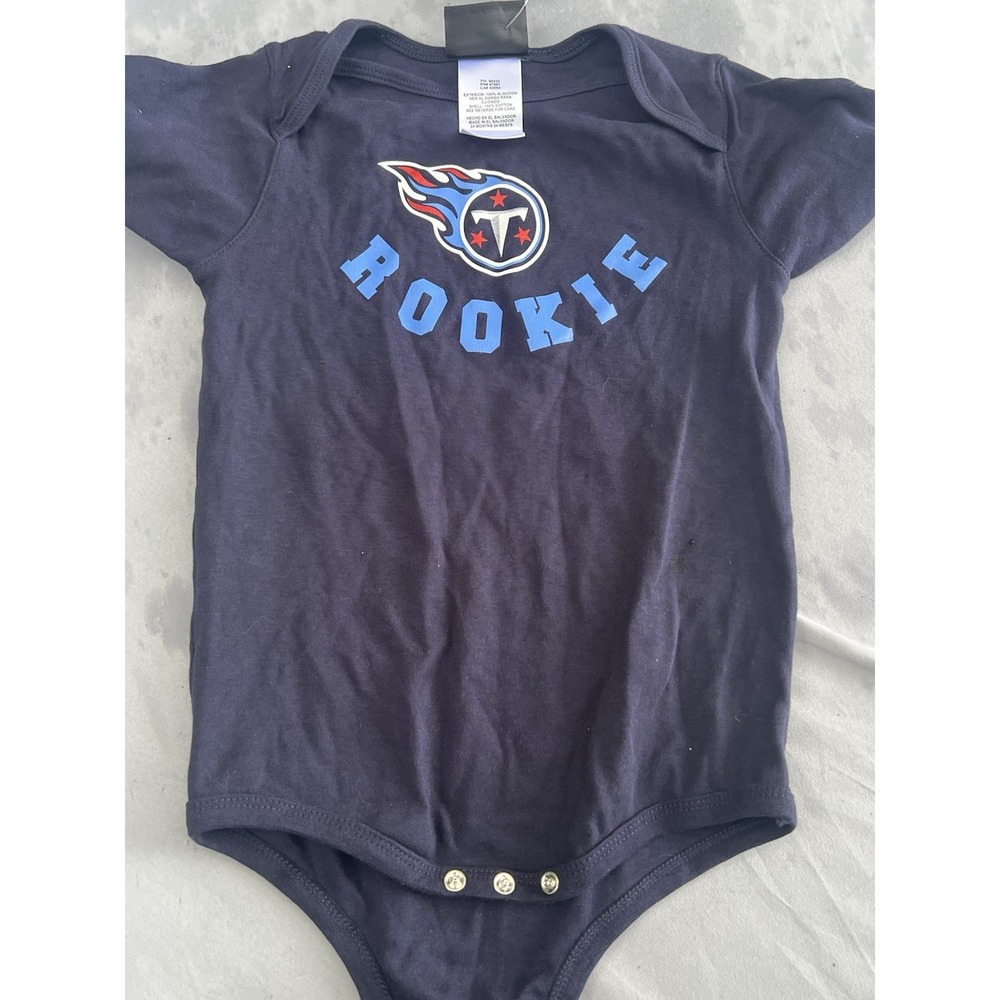 New NFL Reebok Tennessee Titans Toddler‎ Bodysuit Blue Size 24 months